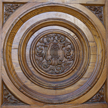 Salt Lake Temple Squared Circle Symbol on Door