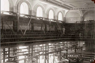 Construction on the Salt Lake Temple Assembly Hall, circa 1892