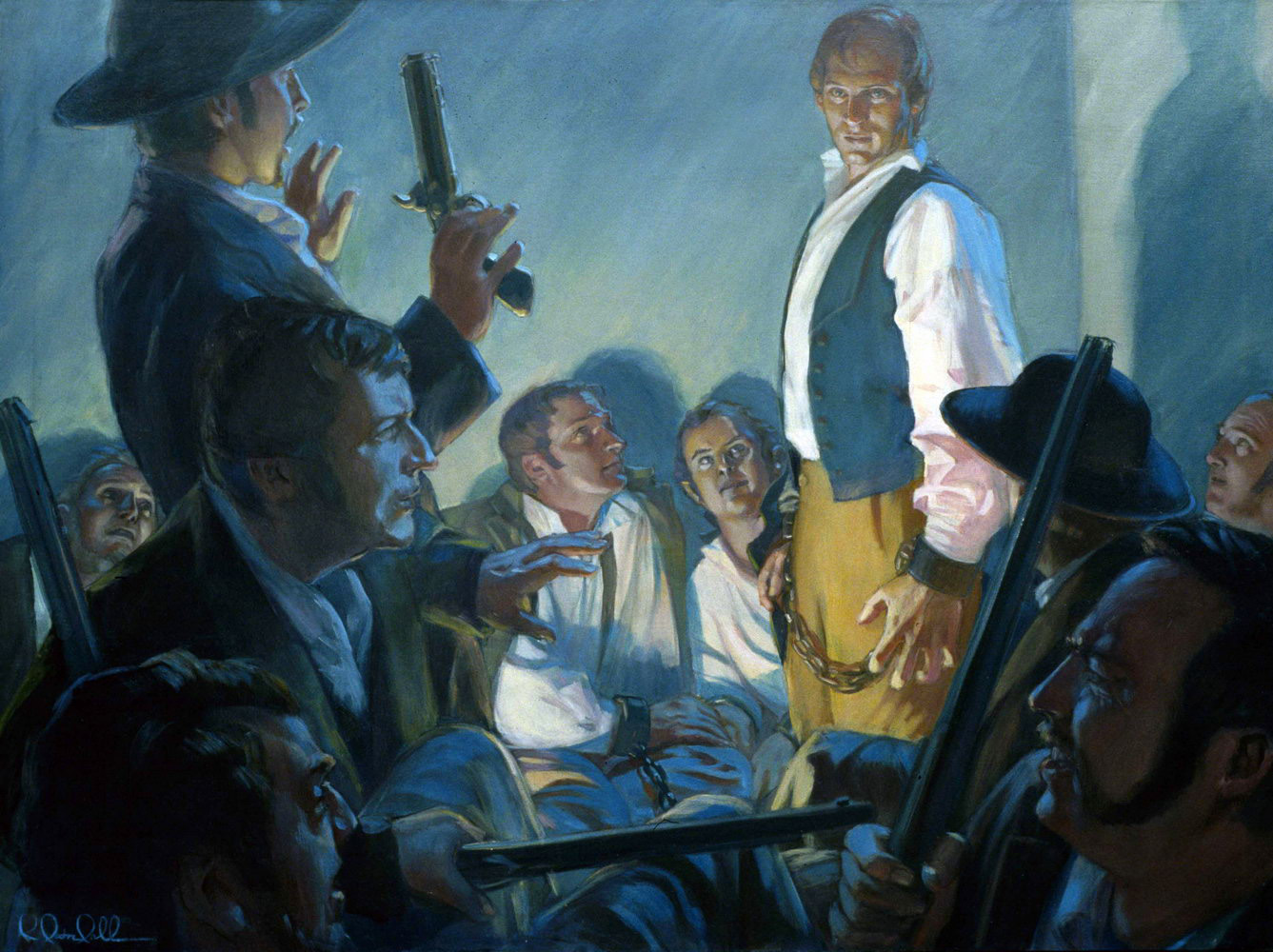 Joseph Rebuking Guards in Richmond Jail, by Rose Datoc Doll Joseph Rebuking Guards in Richmond Jail, by Rose Datoc Doll